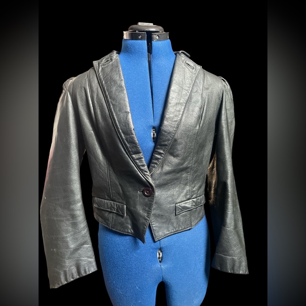 1980. vintage leather jacket Foxmoor brand!